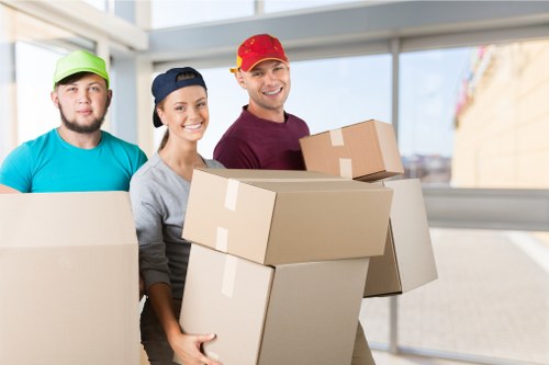 Professional movers handling furniture in Bracknell Forest