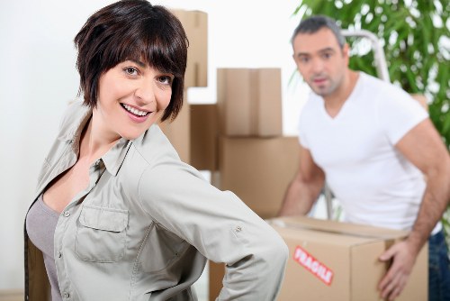 Local removal company team planning a move